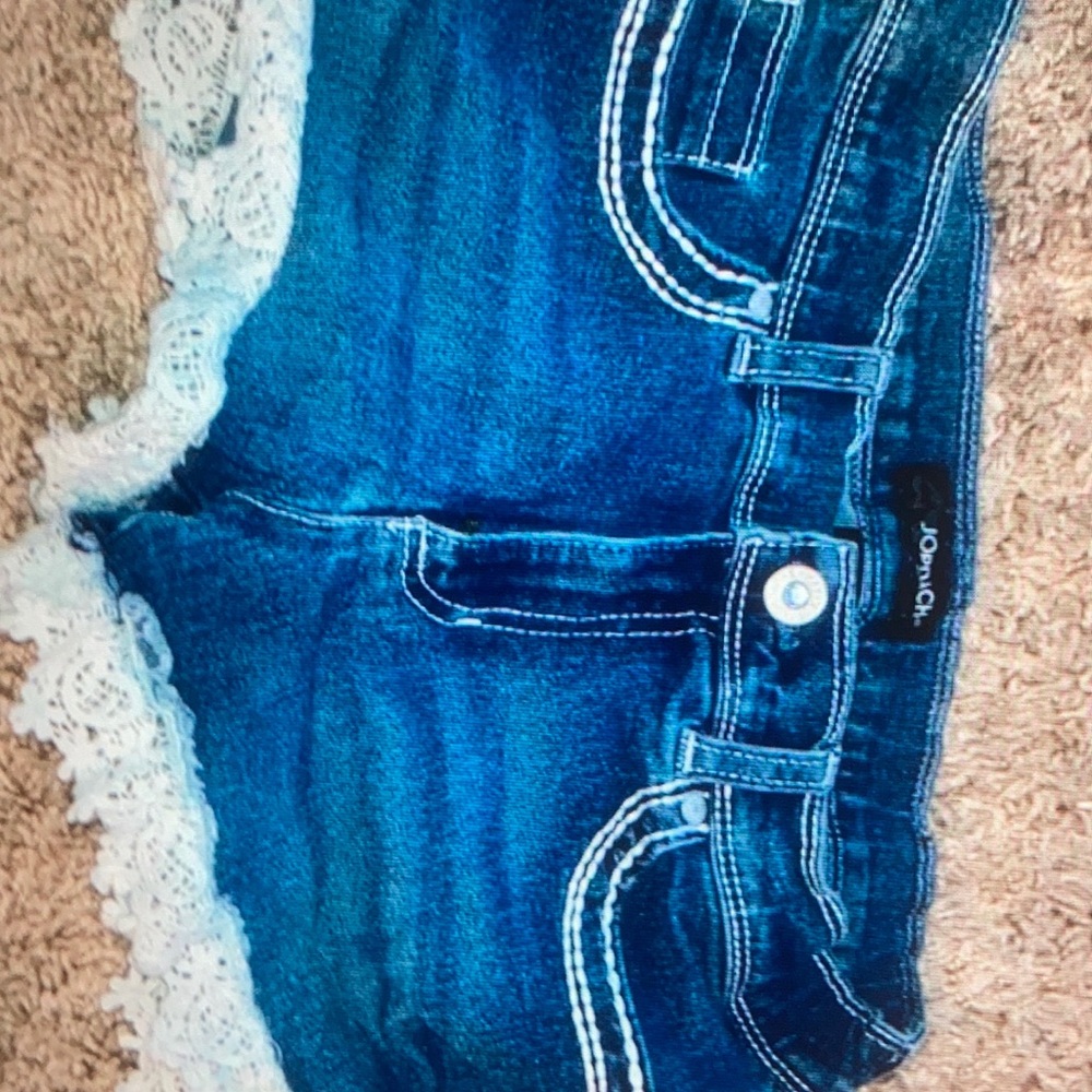 Jordache Blue denim cut off shorts